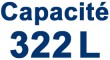 322 litres 322 litres
