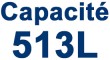 Capacité 513 litres Capacité 513 litres